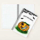 De geest van Halloween, Bat, Ghost en Spider Notitieboek (Binnen)