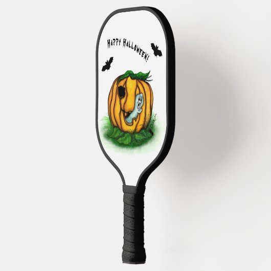 De geest van Halloween, Bat, Ghost en Spider Pickleball Paddle (Links)