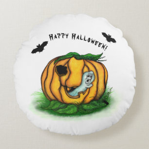 De geest van Halloween, Bat, Ghost en Spider Rond Kussen