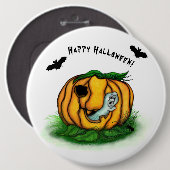 De geest van Halloween, Bat, Ghost en Spider Ronde Button 6,0 Cm (Voorkant /achterkant)