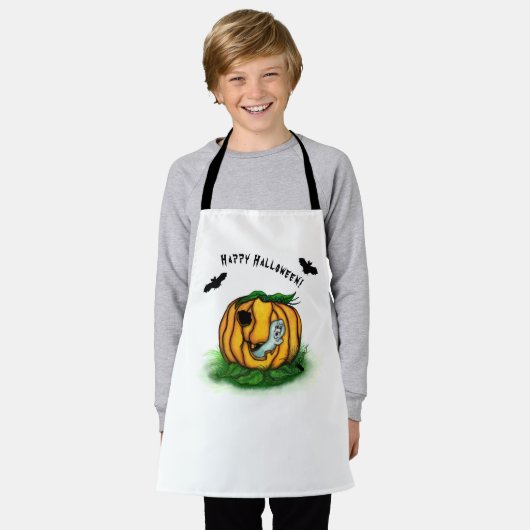 De geest van Halloween, Bat, Ghost en Spider Schort (Gedragen)