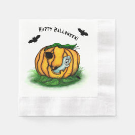 De geest van Halloween, Bat, Ghost en Spider Servet