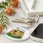 De geest van Halloween, Bat, Ghost en Spider Sleutelhanger (Voorkant Rechts)