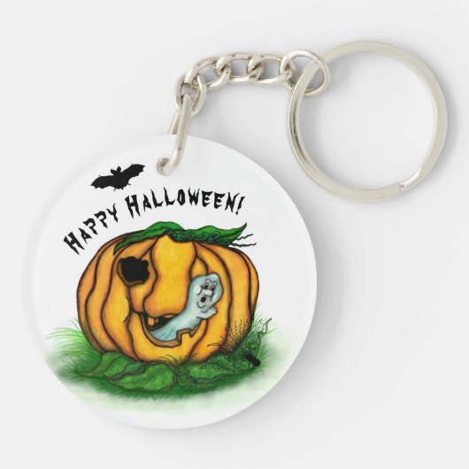 De geest van Halloween, Bat, Ghost en Spider Sleutelhanger (Achterkant)