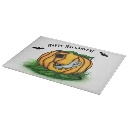 De geest van Halloween, Bat, Ghost en Spider Snijplank (Hoek)