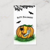 De geest van Halloween, Bat, Ghost en Spider Visitekaartje (Achterkant)