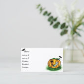 De geest van Halloween, Bat, Ghost en Spider Visitekaartje (Staand voorkant)