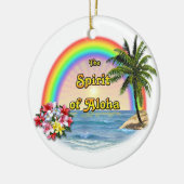De geest van het Aloha-Ornament Keramisch Ornament (Links)