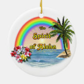De geest van het Aloha-Ornament Keramisch Ornament (Achterkant)
