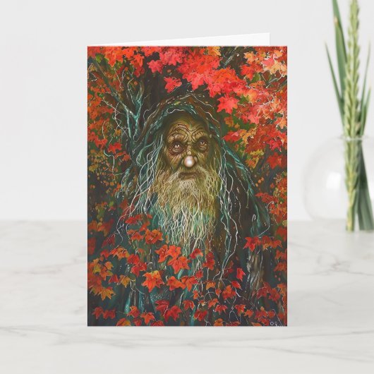 De geest van het bos Halloween Feestdagen Kaart (Voorkant)