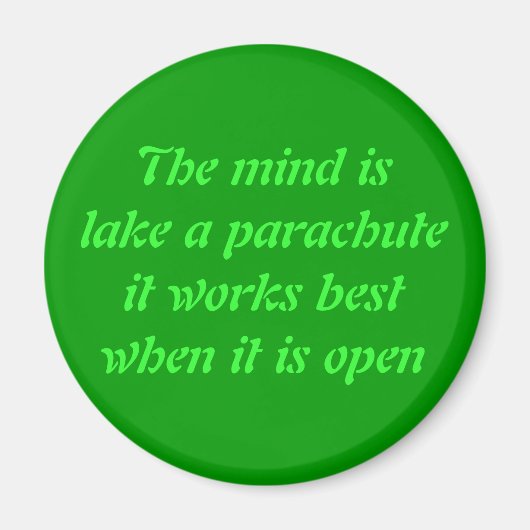 De geest van het meer is een parachutemagneet magneet (Voorkant)