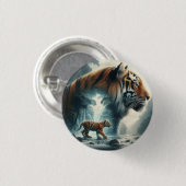 De geest van het Oerwoud Ronde Button 3,2 Cm (Voorkant /achterkant)