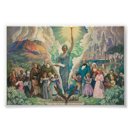 De geest van het onderwijs van Newell Convers Wyet Foto Afdruk (Voorkant)