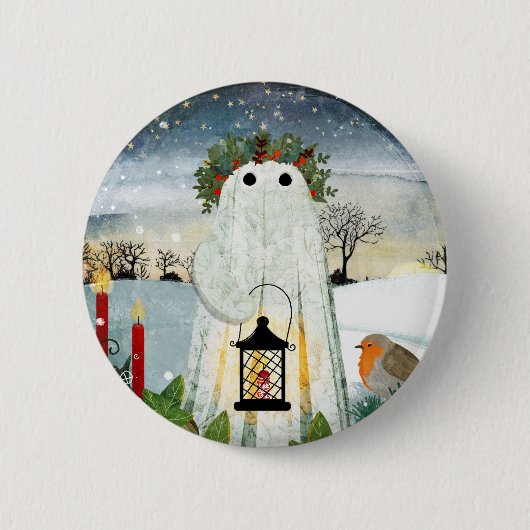 De Geest Van Het Winterzonnestilstand Ronde Button 5,7 Cm (Voorkant)