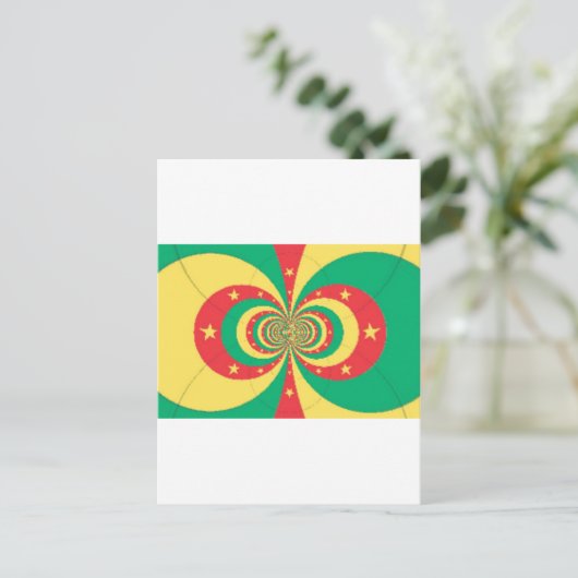 De geest van Kameroen: ontembare leeuwen Briefkaart (Staand voorkant)