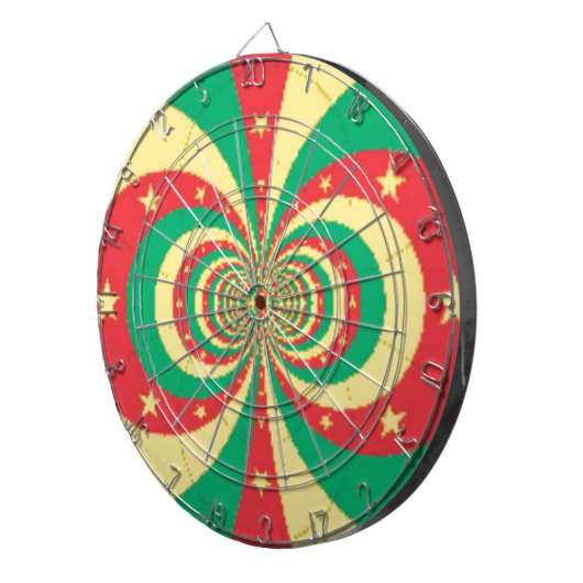 De geest van Kameroen: ontembare leeuwen Dartbord (Voorkant Rechts)