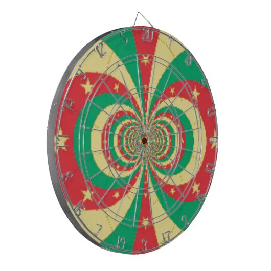 De geest van Kameroen: ontembare leeuwen Dartbord (Voorkant Links)