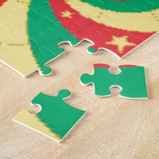 De geest van Kameroen: ontembare leeuwen Legpuzzel (Zijkant)