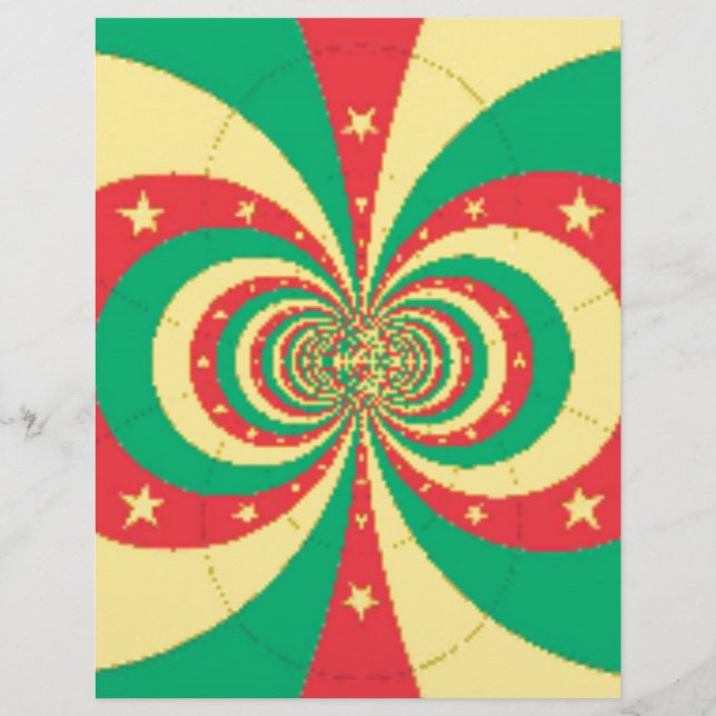 De geest van Kameroen: Ontembare Leeuwen Vlag Kuns (Voorkant)