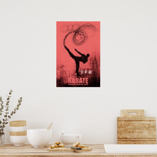 De geest van karate poster (Keuken)