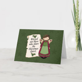 De Geest van Kerstmis Feestdagen Kaart