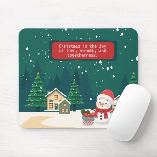 De Geest van Kerstmis omarmen Muismat (Met muis)