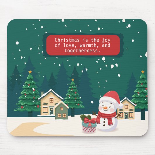 De Geest van Kerstmis omarmen Muismat (Voorkant)