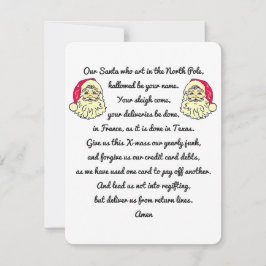 De Geest van Kerstmis satire Bedankkaart
