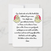 De Geest van Kerstmis satire Bedankkaart (Voorkant)