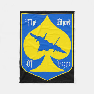 De Geest Van Kiev Kiev Oekraine Ace Gevechtspiloot Fleece Deken