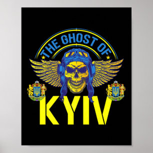 De Geest Van Kiev Staat Met Oekraïne Ace Fighter S Poster
