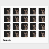 De geest van Kudu Vierkante Sticker (Vel)