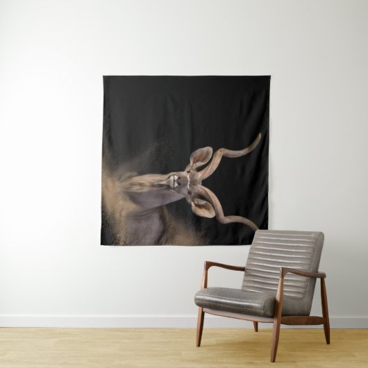 De geest van Kudu Wandkleed (In Situ (horizontaal))