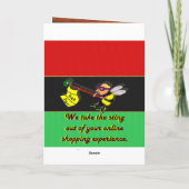 De geest van Kwanzaa Feestdagen Kaart (Achterkant)