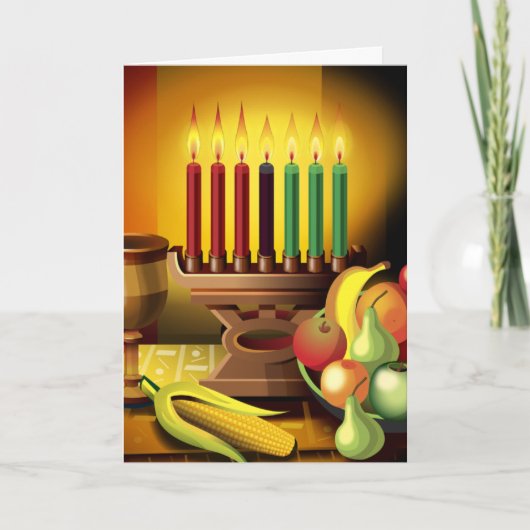De geest van Kwanzaa Feestdagen Kaart (Voorkant)