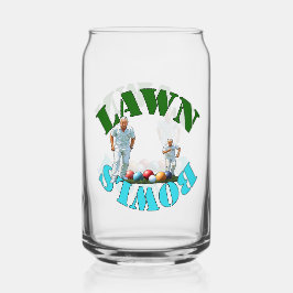 De Geest van Lawn Bowls: Bowlers en Bowls Blikvorm Glas