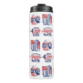 De geest van onafhankelijkheid op 4 juli thermosbeker (Voorkant)