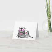 De geest van romantiek zwarte pug liefde kaart (Voorkant)