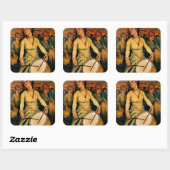 De geest van vrouwenkracht vierkante sticker (Vel)