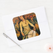 De geest van vrouwenkracht vierkante sticker (Envelop)