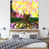 De Geestboom Canvas Afdruk (Insitu (Slaapkamer))