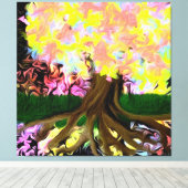 De Geestboom Canvas Afdruk (Insitu (Houten vloer))