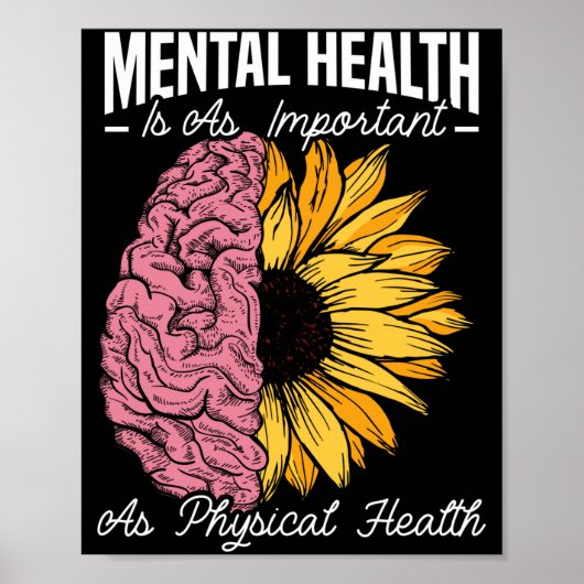 De geestelijke gezondheid van mensen is net zo bel poster (Voorkant)