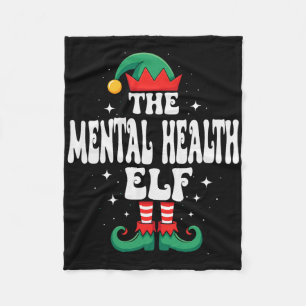 De geestelijke gezondheidself grappige kerst bijpa fleece deken