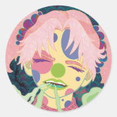 De geesten in mij ronde sticker (Voorkant)