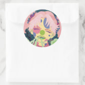 De geesten in mij ronde sticker (Tas)
