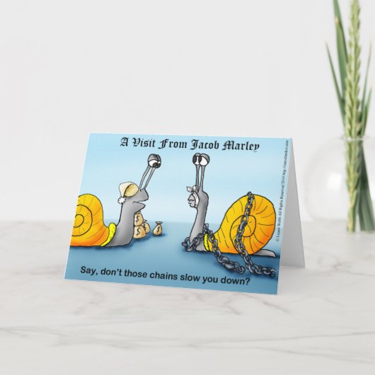 De Geesten van Kerstmis Feestdagen Kaart (Voorkant)