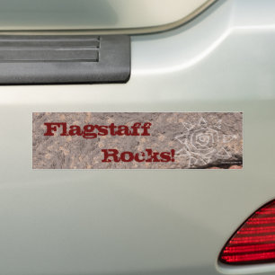 De geëtste Foto van de Rots van de Lava Bumpersticker
