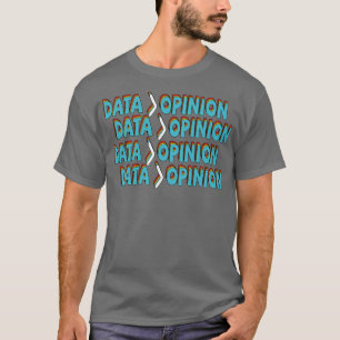De gegevens zijn groter dan de statistische gegeve t-shirt