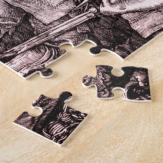 De gegraveerde Passiereeks: Het dragen van het Kru Legpuzzel (Zijkant)